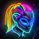 Dreadlocks Alien Neon Sign, E.T Neon Signs for Wall Decor, for Man Cave Game Room Teens Boy Room Decor, Gift for Teens Kids E.T Fans UFO Fans, Dimmable Decoration USB Powered with Switch by CozyNest Decor