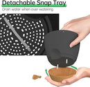 ZMTECH 6.5 Inch Hanging Planters for Indoor Outdoor Plants, 2 Pack Self Watering Hanging Plant Pots with Drainage Holes and Removable Saucer, Plastic Flower Hanging Pots with Watering Lip (Black) by GreenHaven Gardens