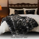 BENVWE Fluffy Faux Fur Throw Blanket for Couch, Soft Plush Thick Cozy Fuzzy Luxury Minky Bubble Blanket for Home Living Room Decor Gift for Women, Tie-dye Grey, 60" x 80", 1100GSM by CozyNest Decor