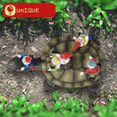 Sunthus Garden Gnome Turtle Statues Yard Art Resin Figurine Decorations Outdoor Garden Décor by CozyNest Decor