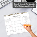 Calendar 2025-2027 22 Monthly Wall Calendar Runs from September 2025 until June 2027 Spiral Binding Hanging 11.5" x 14.7" Thick Paper with Julian Dates and Block for School Office（Simplicity） by TinyTreasures Baby Boutique