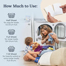 Miss Mouth's Messy Eater Laundry Detergent Sheets - Laundry Detergent, Hypoallergenic, Sensitive Skin Safe, Pediatrician and Dermatologist Tested, Fragrance Free, Travel Friendly, 120 loads by TinyTreasures Baby Boutique