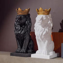 LCdecohome Sculptures Home Decor Lion Statue 15 Inch White Lion Decoration for Living Room 8.5 * 5.5 * 15 Inch by GreenHaven Gardens