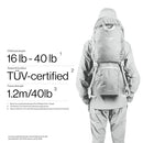 Vandra™ Glacier - Scandinavian Hiking Baby Carrier Backpack - Gravity Lock™ Hard-Shell Frame - Nest Child Carrier for Toddler & Kids - Dust Bag, Alu Tag & More Included by TinyTreasures Baby Boutique