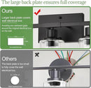 5-Light Bathroom Light Fixtures, Matte Black Modern Vanity Lights with Clear Glass Shades, Bathroom Vanity Light for Mirror Living Room Cabinet Bedroom Porch by CozyNest Decor