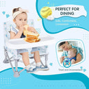 Portable Baby Booster Seat with Tray, Toddler Booster seat for Dining, Camping, Travel, Baby Beach Chair 6 Months to 3 Years Old Indoor Outdoor Use CH2405 by TinyTreasures Baby Boutique
