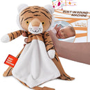 4-in-1 Sound Machine, Baby Lovey, Blanket - White Noise & Lullaby Plush Tiger - Calms & Reduces Wakeups, Helps Toddler Sleep Longer - Proven Sleep Aid -Musical BPA-Free, Machine Washable Newborn Gift by TinyTreasures Baby Boutique
