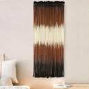 Macrame Wall Hanging Brown Boho Hand Woven Tassel Yarn Tapestry Wall Art for Living Room Bedroom Fiber Art 15''W*43''L by CozyNest Decor