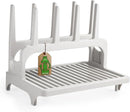 PopYum Seattle Gray Space Saving Drying Rack from 100% Recycled Bottles, countertop for Baby Bottle, Plastic Bags, Cups, Glass, tumblers, Compact by TinyTreasures Baby Boutique