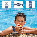 R-fun Waterproof for Air Tag Bracelets [2 Pack] Compatible with Apple Air Tag Finders with Soft Silicone,Anti Lost GPS Item Finders Case Cover,Night Blue/Glow Blue by TinyTreasures Baby Boutique