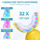 BESTEK Teeth Whitening Kit – 32X LED Light, 10-Min Fast Whitening, 4 Tubes of 35% Carbamide Peroxide Gel, Removes Coffee, Wine & Tobacco Stains - Yellow by CozyNest Decor