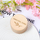Umbilical Cord Memorial Box Engraved Wooden Round Newborn Wood Case Baby Keepsake Tooth Box Fetal Hair Memorial Storage Container Carved Baby Fetal Hair Case for Babys Shower Pregnancy Christen Gift by TinyTreasures Baby Boutique