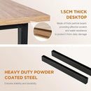 PayLessHere | 32 Inch Computer Desk | Nature | Office Desk with Metal Frame, Adjustable Feet | Water-Resistant, Scratchproof Surface | Sturdy Writing Table for Home Office or Study | Pack of 1 by CozyNest Decor