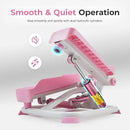 Sunny Health & Fitness Mini Stepper for Exercise at Home, Stair Step Workout Machine with Resistance Band and Over 300lb Weight Capacity, Optional Twist Motion and Free SunnyFit App Connection by CozyNest Decor