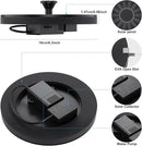 Solar Fountains,Solar Water Fountain,Solar Powered Bird Bath Fountain with 6 Nozzles - Free Standing Floating Solar Water Fountain for Bird Bath, Garden, Pond, Pool (Black-1.4W) by GreenHaven Gardens