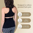 Maternity Belly Band - 4-Way Stretch Post Partum Belly Band For Lumbar & Back Support - Pregnancy Gifts for Moms by TinyTreasures Baby Boutique