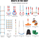VEVOR Ninja Warrior Obstacle Course for Kids, 2 x 60 ft Weatherproof Slacklines, 500lbs Weight Capacity Monkey Line, Outdoor Playset Equipment, Backyard Toys Training Equipment Set with 14 Obstacles by TinyTreasures Baby Boutique