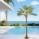 Birchlitland Lighted Palm Trees for Outside Patio 6FT 220 LED Fairy Lights, Artificial Palm Tree Lights Plug in for Home Pool Beach Decoration by CozyNest Decor
