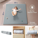 Baby Play Mat for Floor,1.3'' Thick Memory Foam Play Mat,50''x50'' Tummy Time Mat with PU Leather,Cushioned & Waterproof Playpen Mats,Non Slip Crawling Padded for Toddlers,Infants,Kids by TinyTreasures Baby Boutique