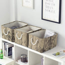 TcaFmac Fabric Storage Basket, Decorative Canvas Storage Bins Baskets for Gifts Empty Tree Stump by TinyTreasures Baby Boutique