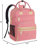 Baby Diaper Bag Backpack Tote for Women Large Capacity with Insulated Pockets Multifunctional Waterproof Diaper Bags For Baby Girl Boy Mama Maternity Travel Bag Pink by TinyTreasures Baby Boutique