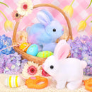 Hopping Plush Bunny Easter Interactive Toys for Kids,Can Wagging Tail and Twitching Nose with Remote Control Leash,Easter Eggs and Decorations,Easter Christmas Birthday Gift for Toddlers by TinyTreasures Baby Boutique