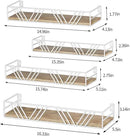 Floating Shelves for Wall Set of 4, Different Sizes Mounted Wood Floating Shelf, Wall Shelves for Living Room, Bedroom, Bathroom, Kitchen, Farmhouse Decor, Office by CozyNest Decor