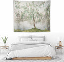 HZOHNAGO Japanese Tapestry Tree Misty Garden Lake Printed Wall Tapestry Ink Painting Wall Hanging for Bedroom Living Room Dorm 60" W x 50" H by CozyNest Decor