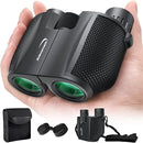 Aurosports 10x25 Binoculars for Adults and Kids, Large View Compact Binoculars with Low Light Vision, Easy Focus Small Binocular for Bird Watching Outdoor Travel Sightseeing Concert Hunting Hiking by TinyTreasures Baby Boutique