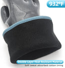DEYAN Silicone BBQ Gloves, 932°F Heat Resistant Oven Gloves with Fingers, Kitchen Waterproof Hot Proof Glove for Fryer, Smoker, Baking, Cooking, Cutting(9/L)