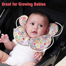 KAKIBLIN Baby Neck Pillow, Upgraded Baby Support Pillow,Baby Neck Support Pillow for Carseat, Newborn Neck Support for Car Seat,Pushchair,Travel (Flower) by TinyTreasures Baby Boutique