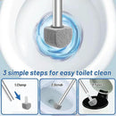 Pumice Stone Toilet Bowl Cleaner Toilet Deep Cleaning,Bathroom Cleaner Brush with Long Handle for Remove Hard Water Stains with Toilet Handle+ Pumice Stones by CozyNest Decor