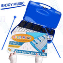 EASTROCK Glockenspiel Xylophone for Kids, Professional Music Teaching, Gifts (Blue) by TinyTreasures Baby Boutique
