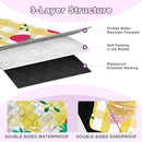 Extra Large Picnic Blanket Waterproof,80"x 80"Foldable Machine Washable Beach Blanket,Outdoor Blanket for 6-8 Adults,Picnic Mat Suitable for Indoor Crawling,Park Beach,Camping,Hiking,Travel（Yellow） by TinyTreasures Baby Boutique