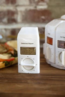 KitchenArt Spice Rack, Select-A-Spice Auto-Measure Rotating Spice Rack, White, 12 Compartments by CozyNest Decor