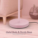 BoostArea Torchiere Floor Lamp Pink, 30W Super Bright LED Standing Lamp, 3000K Stepless Dimmable Pole Lamp with Rotary Switch, 71inch Tall Metal Modern Floor Lamps for Living Room,Bedroom,Home Decor by CozyNest Decor