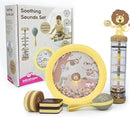 Edushape Soothing Sounds Gift Set - Baby Musical Instruments & Toddler Music Set - Includes Hand Drum, Rain Stick, Shakers, Maracas - Interactive Baby Musical Toys for Kids & Toddlers 18 Months & Up by TinyTreasures Baby Boutique
