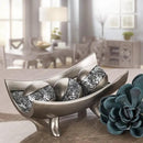 Creative Scents Schonwerk Silver Centerpiece Bowl - Coffee Table Decor - Centerpiece Table Decorations for Dining Room Living Room or Entry Table - Decorative Bowl - Best Wedding/Birthday Gift by CozyNest Decor