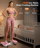 Waist Twisting Machine Fitness Tool, Ab Twister Board with the Smart LED Digital Monitor, 300LBS Capacity & 20dB Ultra-Quiet, Anti-Slip Home Gym Workout Equipment for Women Belly Fat by CozyNest Decor
