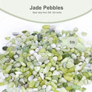 5 lbs Jade Pebbles for Indoor Plants, Decorative Pebbles for Bamboo, Vase, 3/8" Plant Gravel for Pots Indoor, Highly Polished Small River Rocks by GreenHaven Gardens