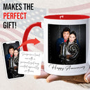 Ship Next Day Custom Mug Design Your Own Photo Text Personalized Picture Gifts for Women Men Customized Gifts Idea Personalized Coffee Mugs 15oz Red Handle by TinyTreasures Baby Boutique
