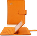 Melsbrinna Rfid Passport Holder for Travel women/Men, Cute Passport Wallet Rfid Blocking Card Slots, Rfid Passport Cover/CaseTravel Wallet, Passport Book Holder (1, Orange) by TinyTreasures Baby Boutique