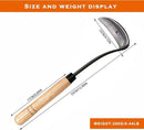 SHANFEEK Japanese Weeding Sickle Hoe Gardening Tools 13-Inch Weed Remover Tool High-Carbon Steel One-Piece Molding with Hard Solid Wood Handle(Snake-Necked) by GreenHaven Gardens