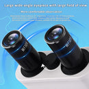 Microscope Magnification 40X-2500X WF10x and WF25x Eyepieces, Dual LED Illumination, Adult Microscope for Schools Home Labs Educational Use by TinyTreasures Baby Boutique