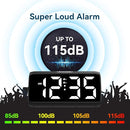 Netzu Digital Alarm Clocks for Bedrooms, Loud Alarm Clock with Dual Alarms, Bold Digits, 5 Dimmers, 4 Volumes, Snooze, Bedside Clock for Deep Sleepers Kids Teens Seniors, Plug in Clock, Easy to Set by TinyTreasures Baby Boutique
