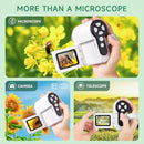 Microscope for Kids, [3-in-1] 1000X Handheld Mini Scope with 2" LCD Screen, Portable Miniscope for Kids 8-12 Halloween Christmas Birthday Edu Gifts, 32GB TF Card Included by TinyTreasures Baby Boutique