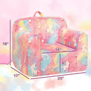 ALIMORDEN Kids Ultra-Soft Snuggle Foam Filled Chair, Cuddly Sherpa Reading Couch for Boys and Girls,Glow-in-The-Dark Unicorn Pattern by CozyNest Decor