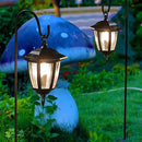 Dynaming 2 Pack Solar Hanging Lights Outdoor, Solar Powered Garden Decorative Lanterns with 2 x 38 Inch Shepherd Hooks, Waterproof Landscape Lighting for Lawn Patio Yard Pathway Driveway, Warm White by GreenHaven Gardens