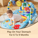 Alive Lovely Baby Gyms Play Mats, Musical Activity Center Baby Piano Gym Mat, Music and Lights Tummy Time Padded Mat for Newborn 0 to 3 6 9 12 Months by TinyTreasures Baby Boutique