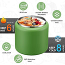 Soup Thermo for Hot Food Kids 25.5oz Lunch Containers with Buckle Lid Wide Mouth Hot Food Jar Vacuum Insulated Stainless Steel Bento Box Leakproof with Spoon(Green) by TinyTreasures Baby Boutique